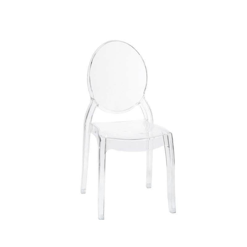 Sedia Igloo trasparente Mod. B schienale ovale