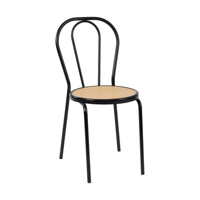 Black Thonet-Style Metal Chair