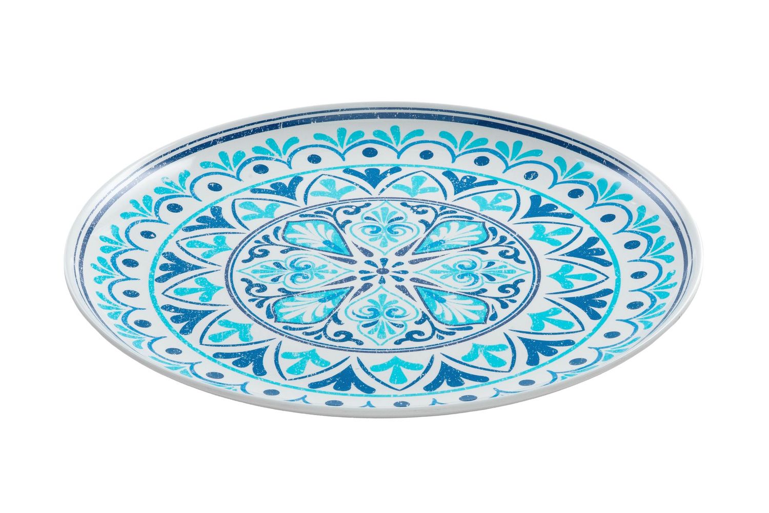 Vassoio Rotondo Melamina Mod. Cefalù Blu Vassoio Rotondo Melamina Mod. Cefalù Blu