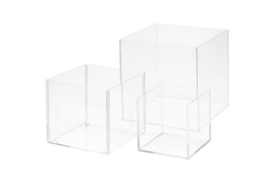 Cubo Alzata Plexiglass Trasparente Cubo Alzata Plexiglass Trasparente