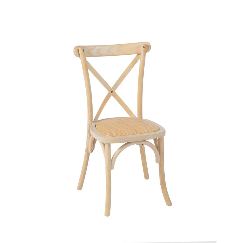 Sedia Mod. Cross Legno Noce Chiaro