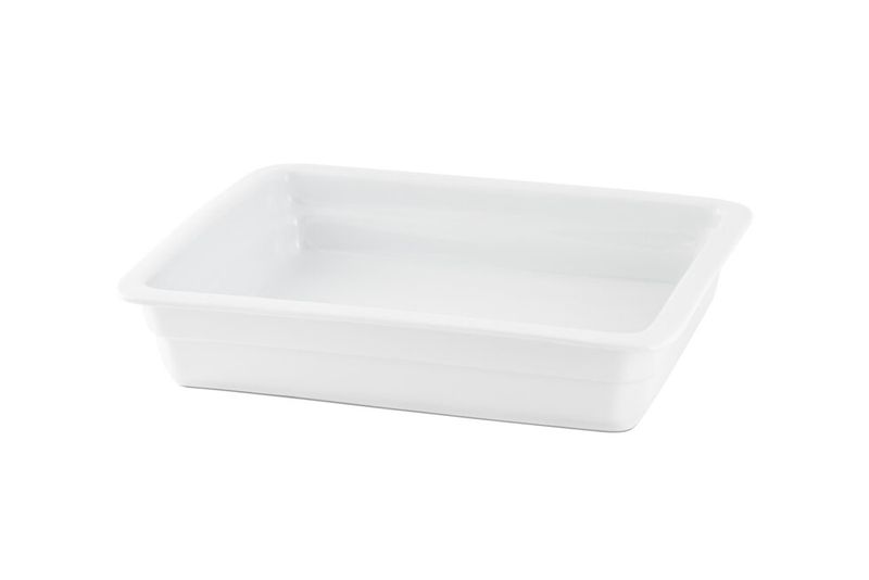 Pirofila Rettangolare Mod. Classic Bianca 32.5x26xh6 cm