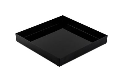 Vassoio Quadrato Plexiglass Nero bordo Alto 30x30 cm Vassoio Quadrato Plexiglass Nero bordo Alto 30x30 cm