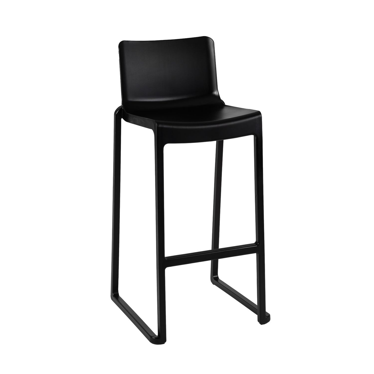 Kasar Black Stackable Stool