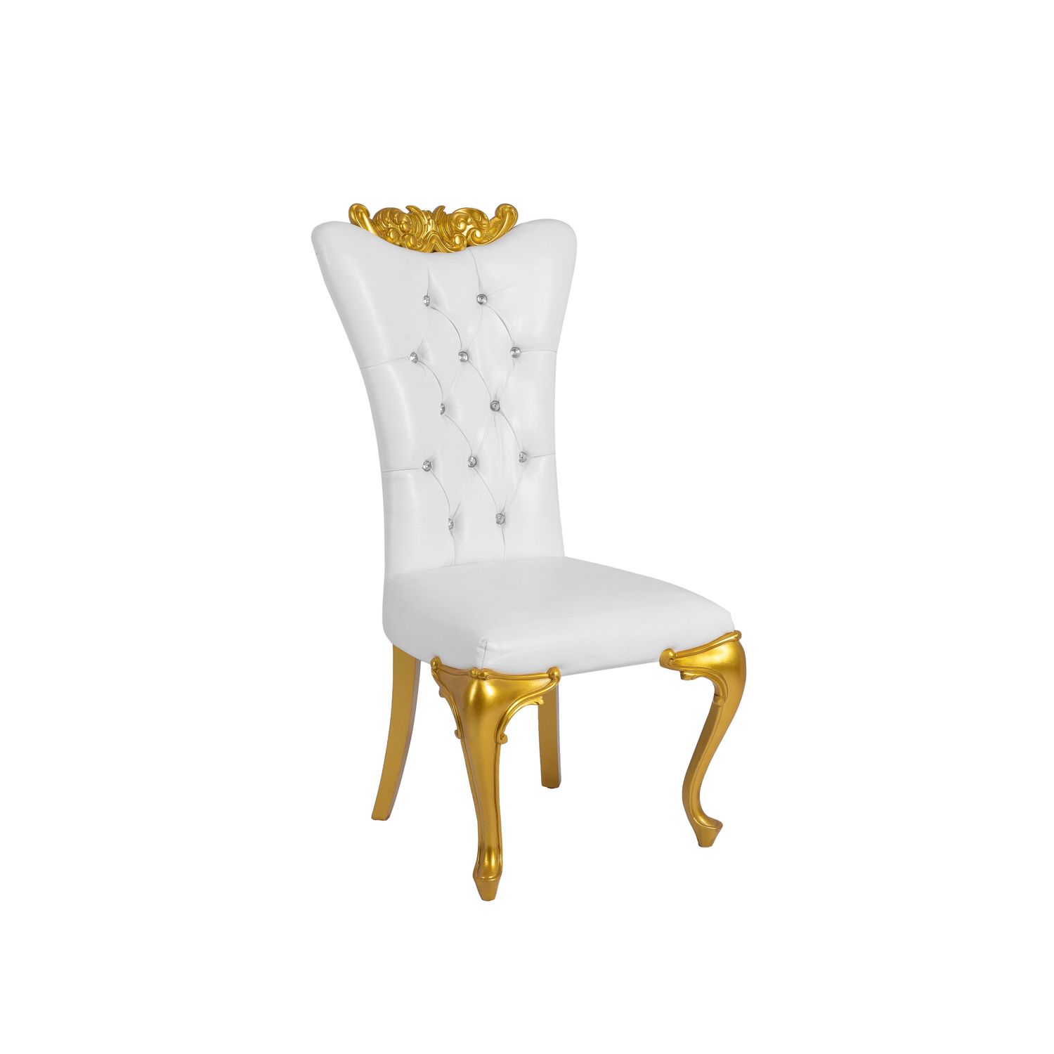 Aurora White Eco-Leather Low Back Armchair