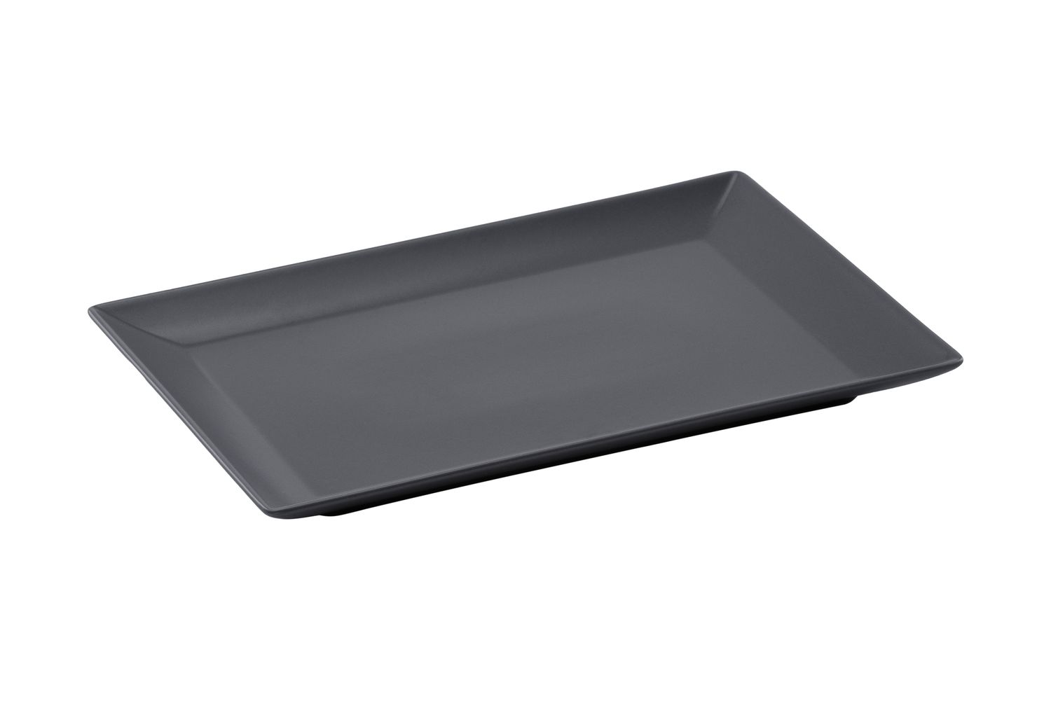 Grey Rectangular Porcelain Plate