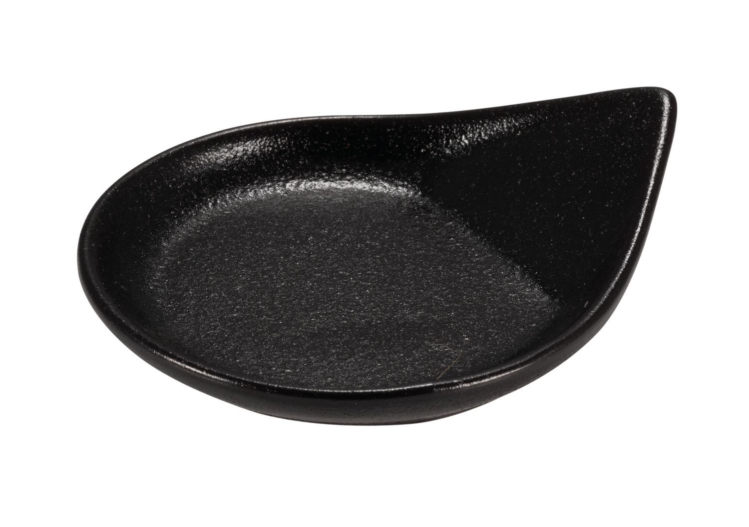 Rupis piattino goccia finger food colore nero 8X9.5 H2.5 CM