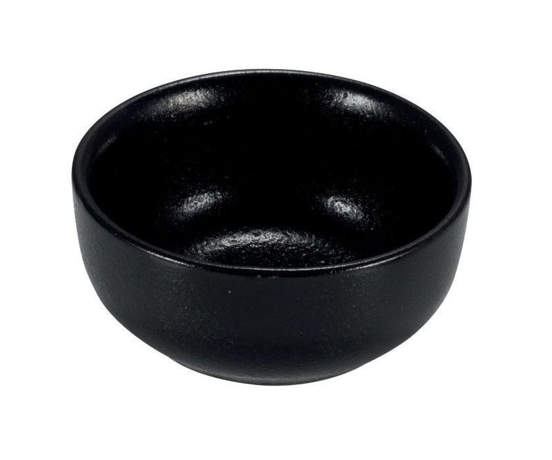 Rupis coppetta rotonda nera diametro 8 h 3.5 cm