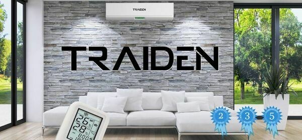 Traiden Air 12000K BTU Mini Split System -110 Volt with Install Kit 13 SEER with 12 Ft Lineset Kit  NONWIFI  -FREE SHIPPING