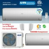 AUX 36000 BTU Inverter Heat Pump Mini Split  208/230V  17 SEER with 12 Foot Install Kit with WIFI FREE SHIPPING