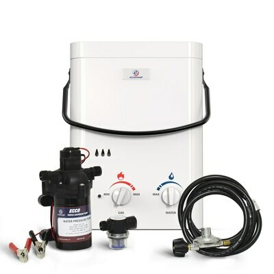 Eccotemp L5 Tankless Water Heater w/ EccoFlo 12V Pump and Strainer
