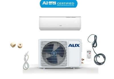 AUX 12000 BTU 115 Volt 17 SEER Mini Split -Non WIFI with Lineset Install Kit  ( Scratched or Dented)