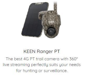 KEEN Ranger PT WIFI Wildlife/Surveillance Camera with Solar Panel
