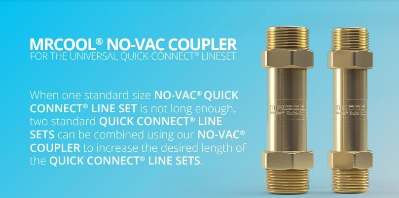 MrCool DIYCOUPLER-3/8 + DIYCOUPLER-5/8 (Two Sets) w/ 75 ft of Communication Wire