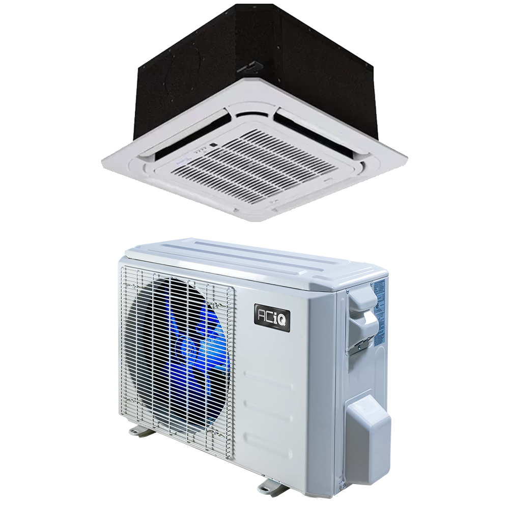 ACiQ 24000 BTU 21 SEER Single Zone with Ceiling Cassette with Max Heat  230 Volt
