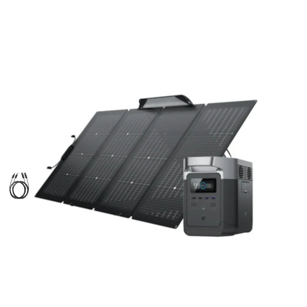 EcoFlow DELTA 1300 + 220W Solar Panel + Free MC4 Extension Cable