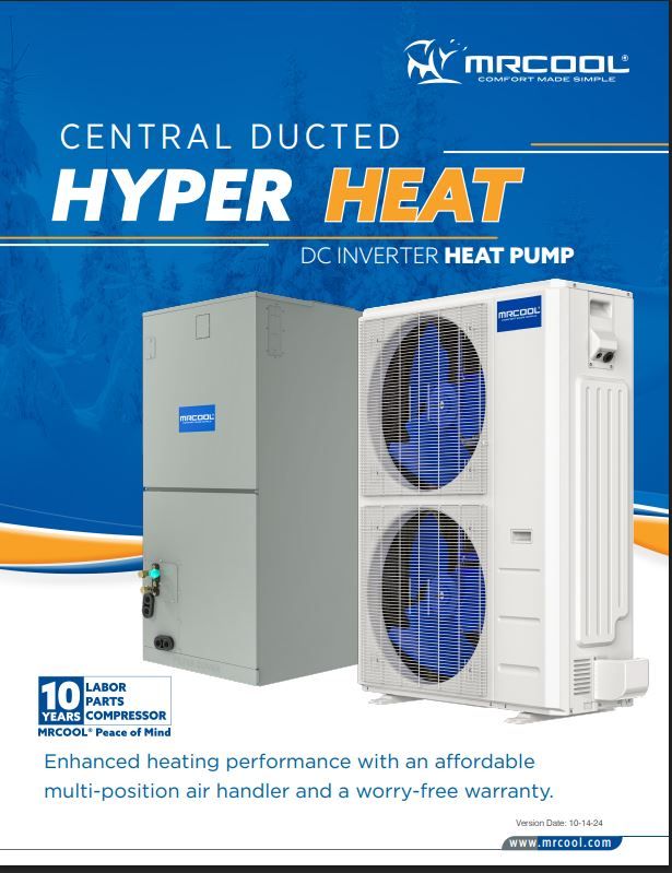 MrCool Central Ducted 36000 BTU Hyper Heat System