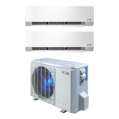 ACiQ Intelliheat Multi-Zone – 22 SEER – 27,000 BTU Wall Mounted Mini Split System w/ Wi-Fi  ( 3 Zone) 9 K BTU WM Air Handlers