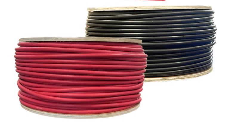 500 Foot Spool 10 Gauge 10 AWG Solar Panel Extension Cable Wire Black or Red Pure Copper