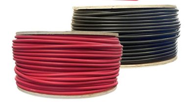 500 Foot Spool 10 Gauge 10 AWG Solar Panel Extension Cable Wire Black or Red Pure Copper