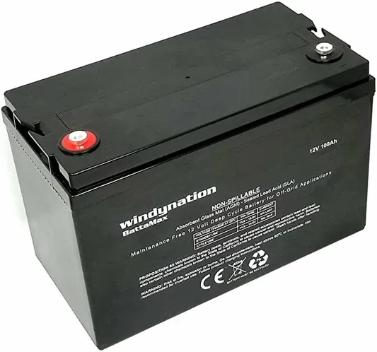 100 Amp-Hour 100ah 12V 12 Volt AGM Deep Cycle Sealed Lead Acid Battery