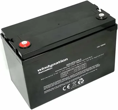 100 Amp-Hour 100ah 12V 12 Volt AGM Deep Cycle Sealed Lead Acid Battery