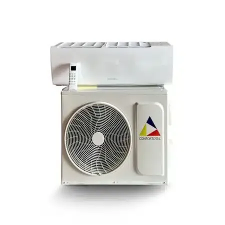 Confortotal 24000 BTU ( 2 Ton) Complete System Inverter, 220 Volt, Wall Mounted Air Handler, Remote, Install Kit