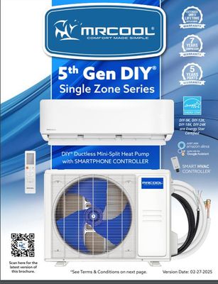 MrCool DIY 24000 BTU 230V Complete System  5th Generation R454B