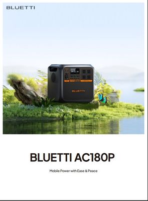 Bluetti Premium AC180P  Portable Power Station 1800w/1440wH