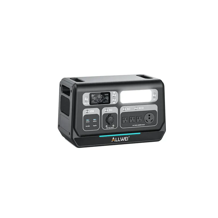 ALLWEI PPS2400 Portable Power Station – 2048Wh Large Capacity, 2400W High Output, Fast Charging Backup Power for Home, RV &amp; Camping