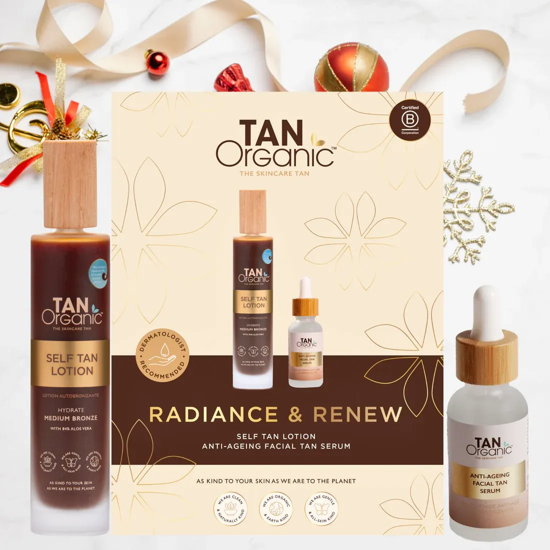 Radiance &amp; Renew - Self Tan Lotion | Anti-Ageing Facial Tan Serum
