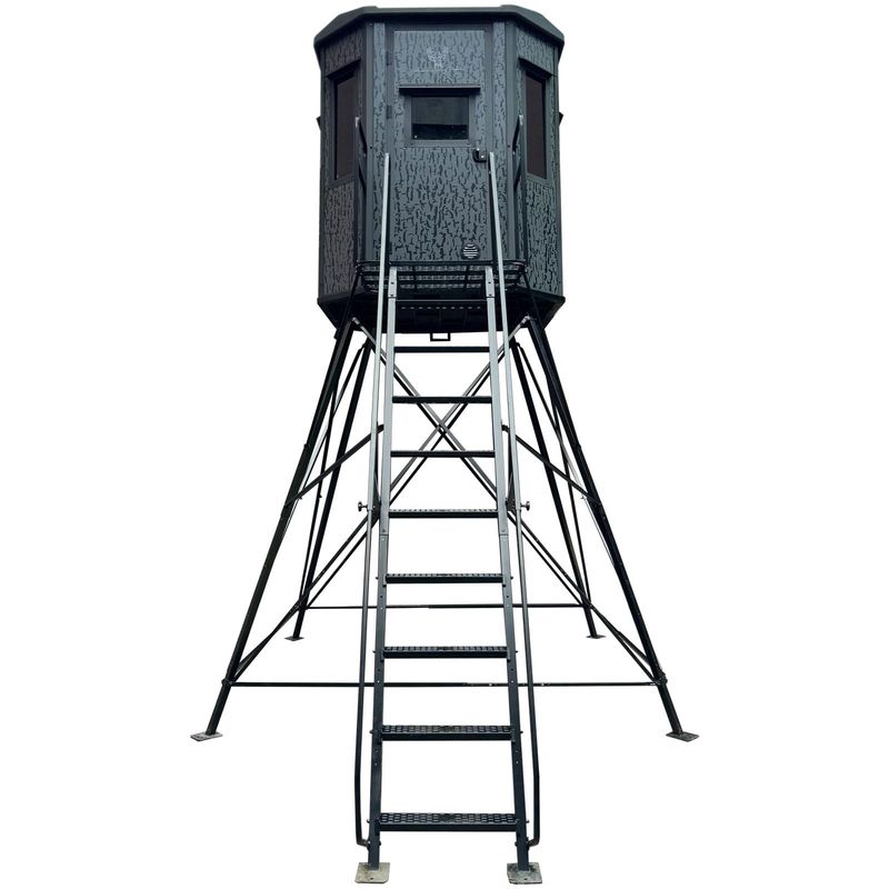 Monarch Hunting Blind (6’x6’) with Adjustable tower 6’-10’