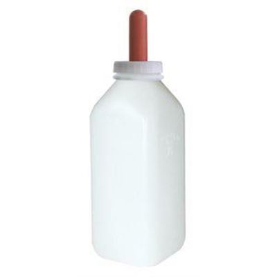 Miller Calf Bottle w Screw on Nipple White 2 Quart