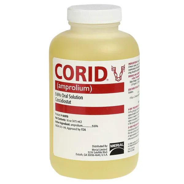 Boehringer Ingelheim 66798 Corid 9.6% Oral Solution 16oz