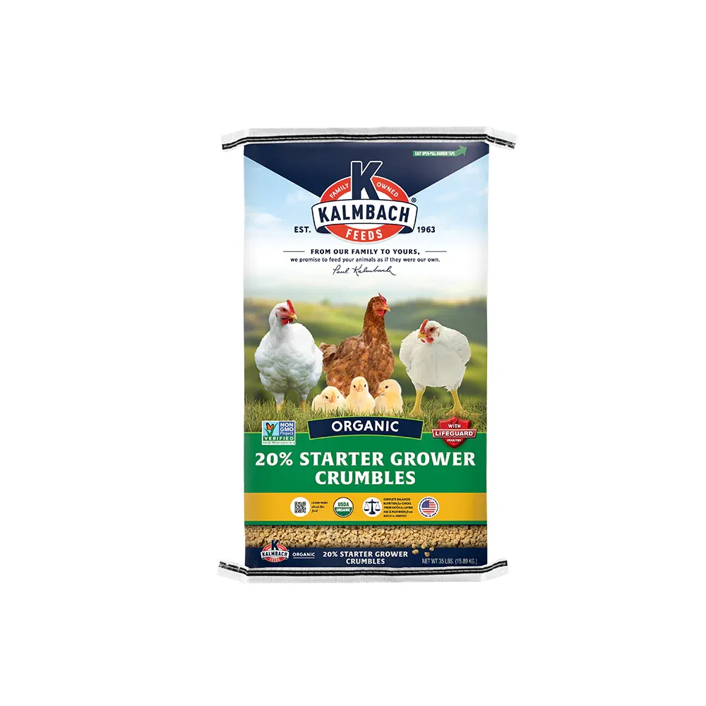 20% 35LB Organic Chick &amp; Meatbird Starter Grower Crumbles 35lb