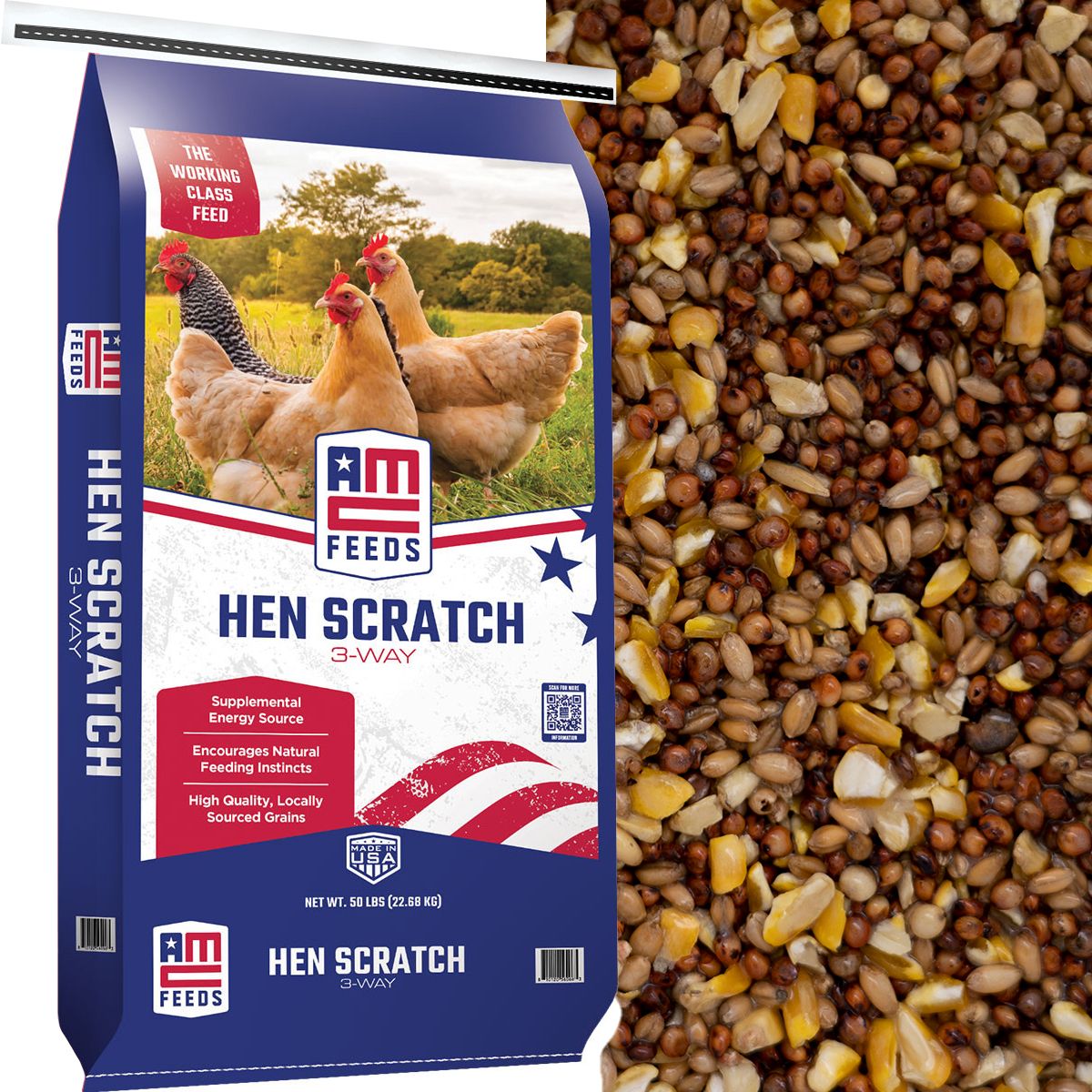 3 Way Scratch Chicken Feed