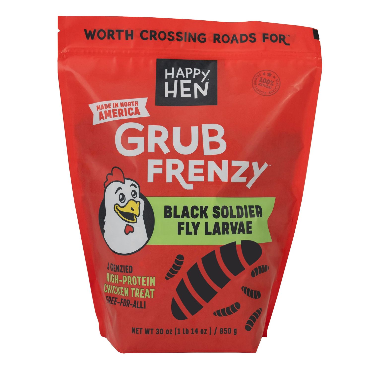 30oz Grub Frenzy Black Soldier Fly Larvae