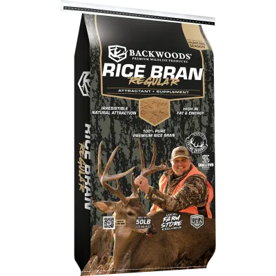 Peanut Rice Bran 50lbs Backwoods
