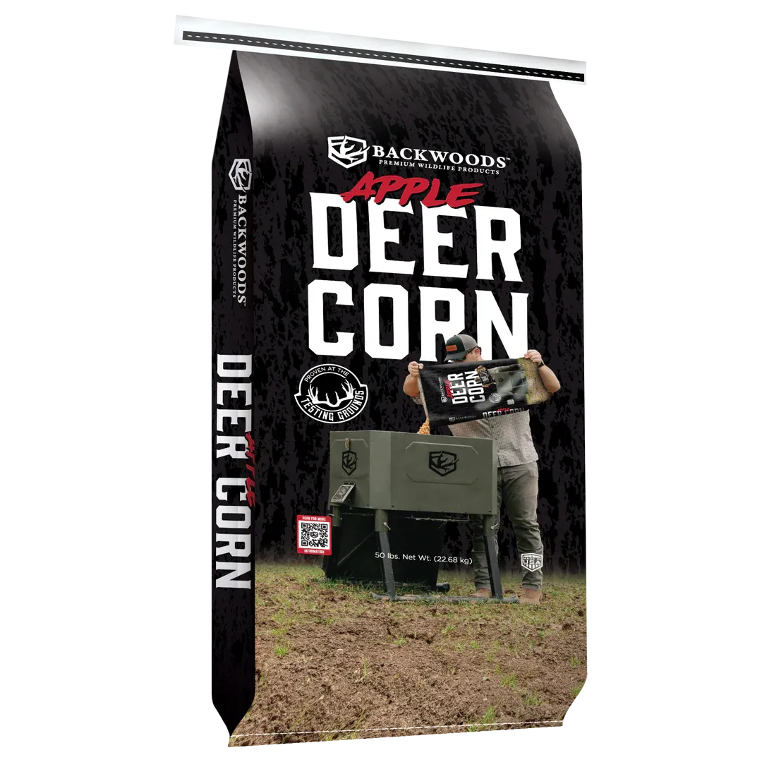 Apple Flavored Deer Corn 50lbs Backwoods, Quantity: Per Bag Price (Less Than 40 Bags)