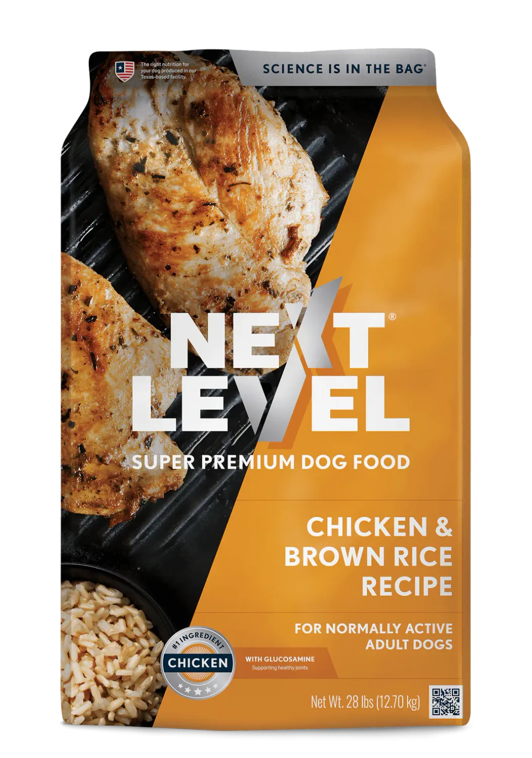 Next Level Chicken &amp; Brown Rice, Size: 28lb