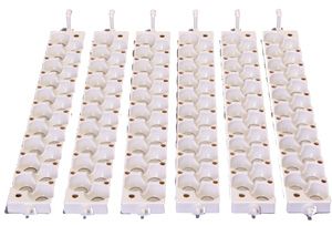 Little Giant Egg Quail Rails White Small Egg/6 Count