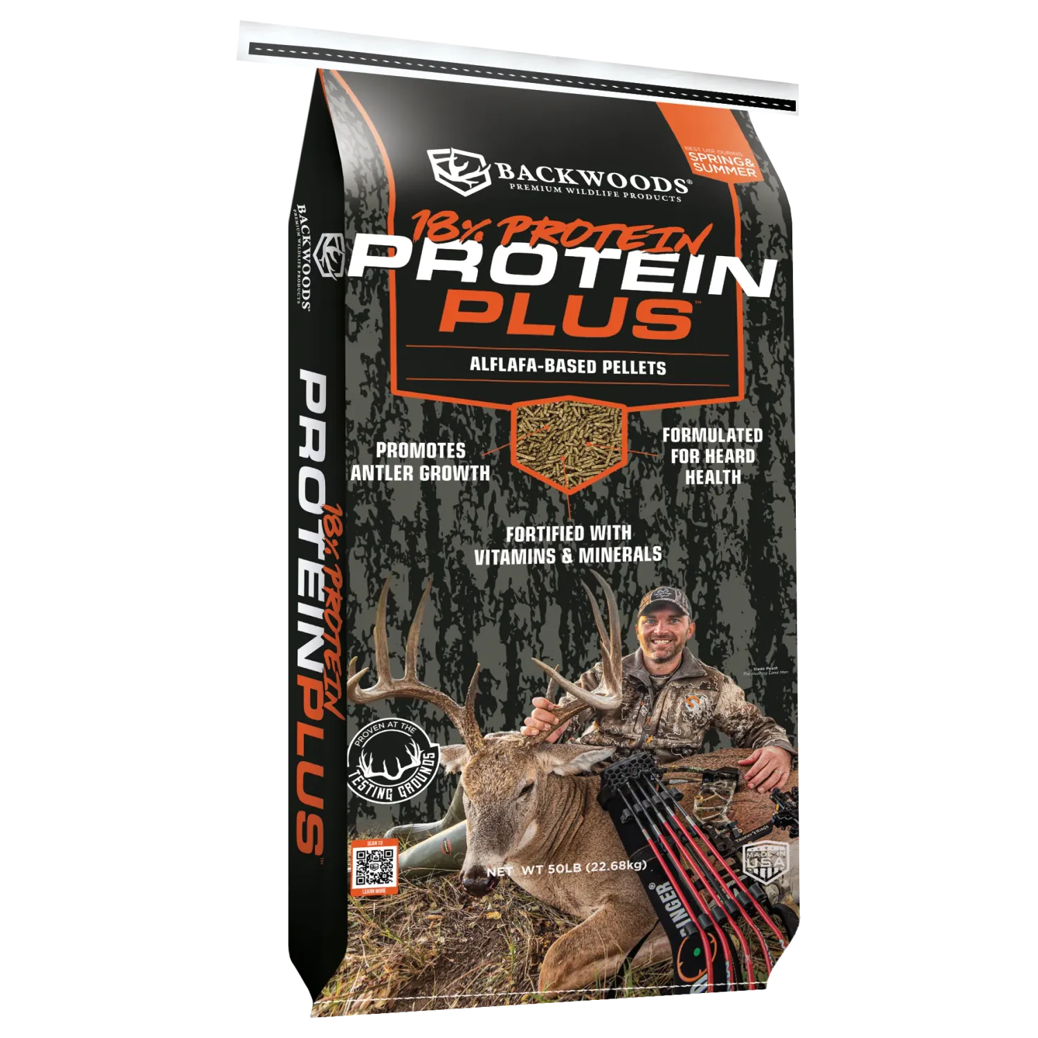 Deer Feed 18% Backwoods Protein Plus Alfalfa Based 50lb