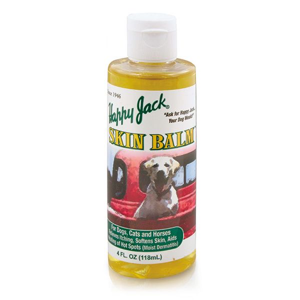 Happy Jack® Skin Balm Hot Spot &amp; Itchy Skin Relief for Dogs (4 oz) Skin Healing of Hot Spots To Intense Itching Gnawing