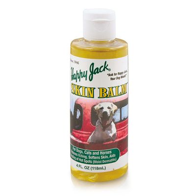 Happy Jack® Skin Balm Hot Spot &amp; Itchy Skin Relief for Dogs (4 oz) Skin Healing of Hot Spots To Intense Itching Gnawing