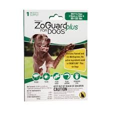 ZoGaurd plus for dogs 1 month supply
