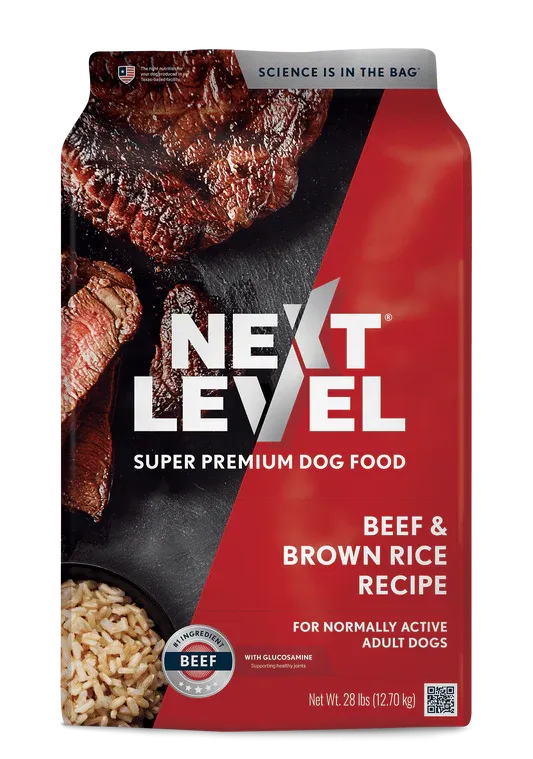 Next Level Beef &amp; Brown Rice, Size: 28lb
