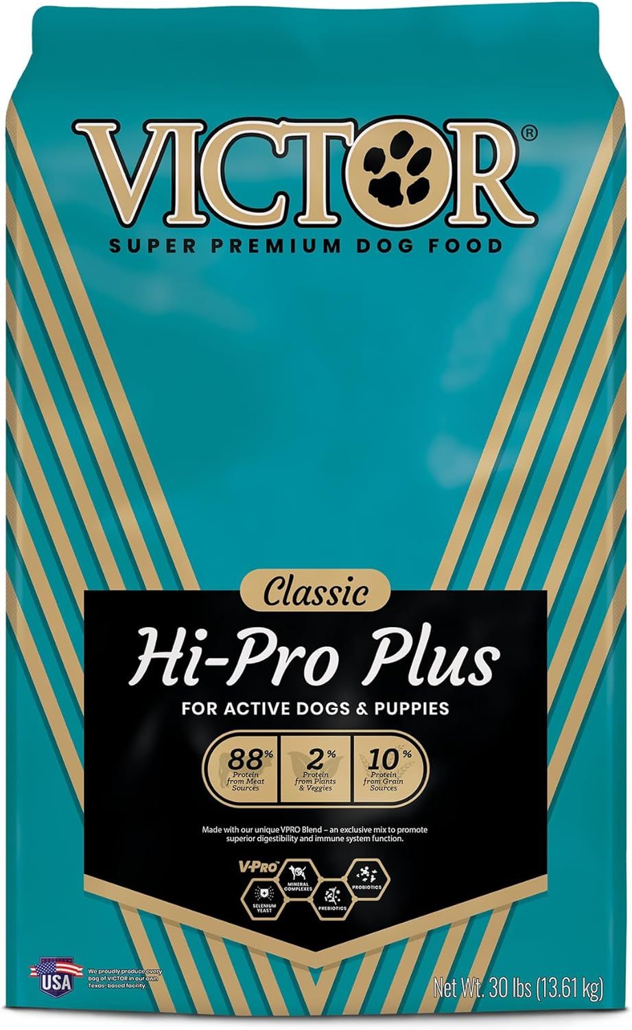 Victor Hi-Pro Plus 50lb – 30% Protein, Gluten Free