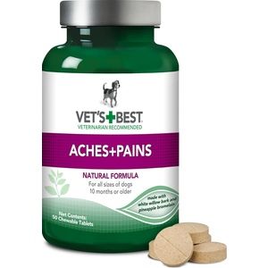 Vet’s Best Aches + Pains Dog Supplement - Vet Formulated for Dog Occasional Discomfort and Hip and Joint Support