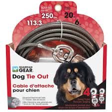Boss Pet 20ft Cable Tie Out for Dogs up to 250lbs