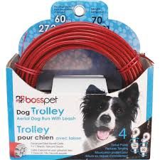 Boss Pet 70 ft. Large Dog Trolley System for Dogs up to 60lbs